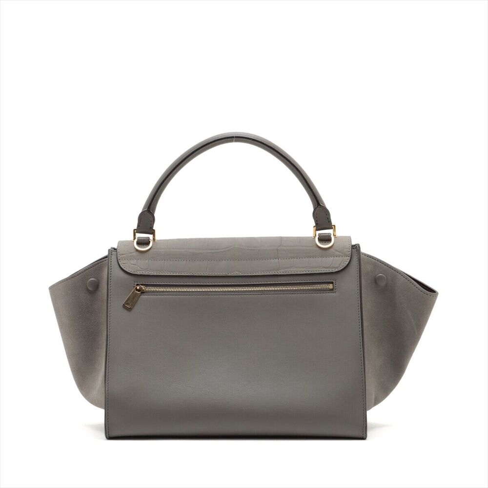 Celine Trapeze Mock Croc 2 Way Handbag #145836C53B - Picture 2 of 14